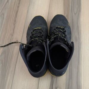 Under Armour Black Athletic Shoes with Yellow Accents